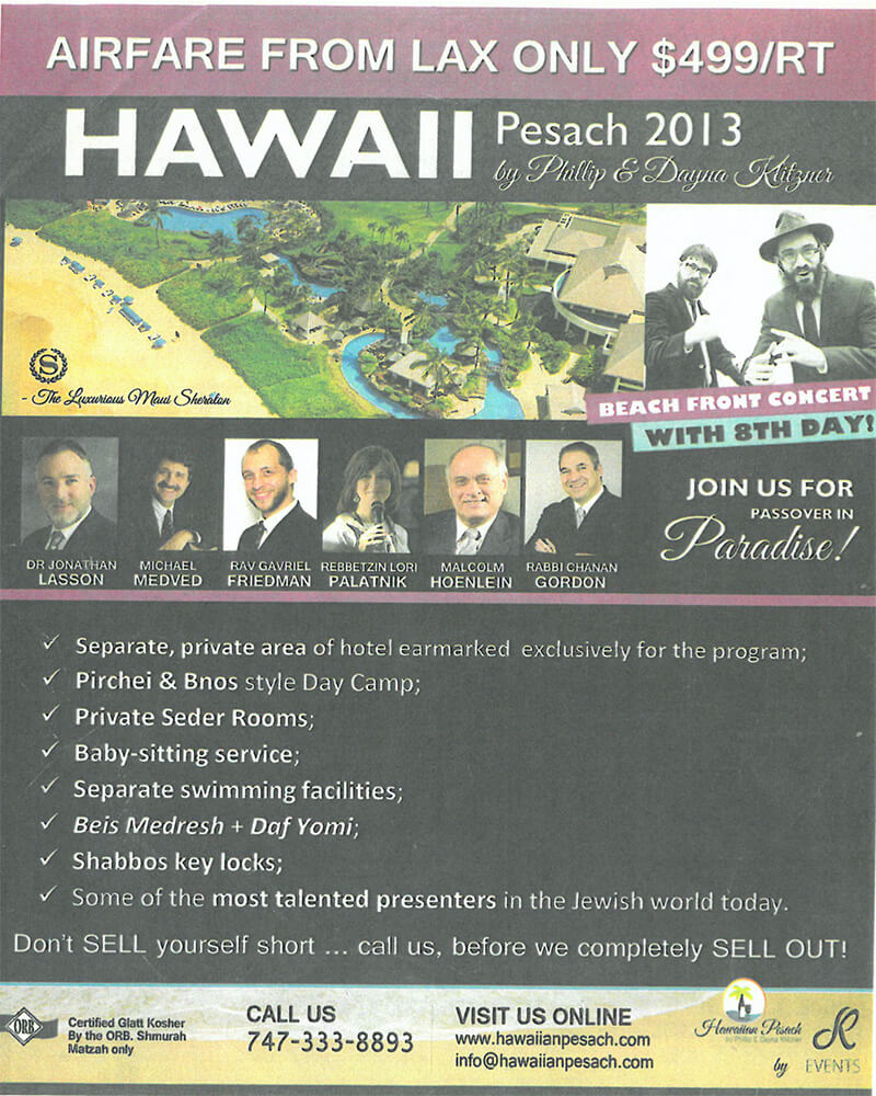 Pesach 2013-Hawaii